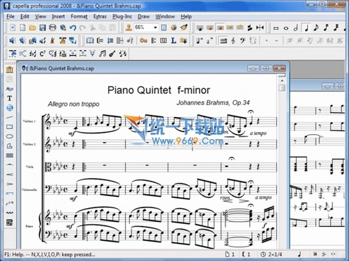 傻瓜譜曲軟件(Capella Professional) v7.01 專業(yè)免費(fèi)版